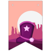 Kutroze cowgirl westerne woestijn elke verjaardag vlaggetjes (Eerste vlag)