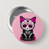 Kutroze dag van de dode keukenkat ronde button 7,6 cm (Voorkant /achterkant)