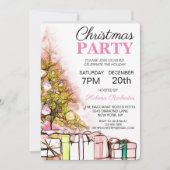 Kutroze kerstboom en feestdag voor Cadeaus Kaart (Voorkant)