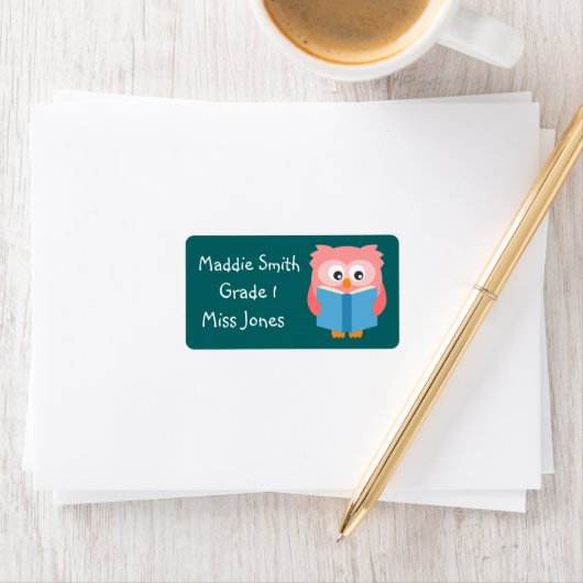 Kutroze leestoil kinder boeklabel etiket (Insitu)