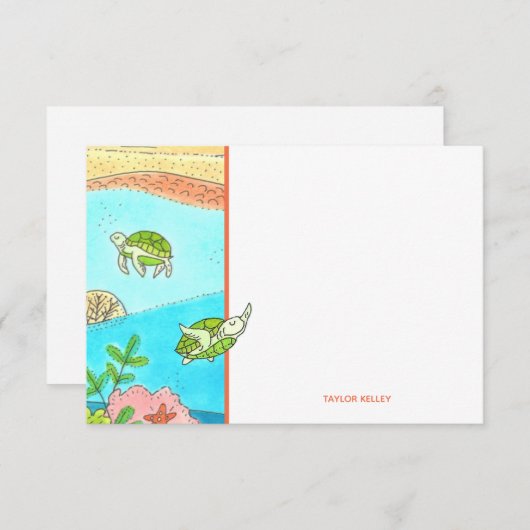 Kutschildpad voor Zeeen (Voorkant / Achterkant)