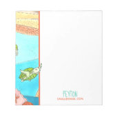 Kutschildpad voor Zeeen Notitieblok (Voorkant)