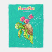 Kutschildpaddestoel Fleece Deken (Voorkant)