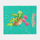 Kutschildpaddestoel Fleece Deken (Voorkant (Horizontaal))