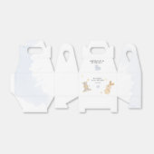 Kutstaartblauw Baby shower voor speelgoed Bedankdoosjes (Uitgevouwen)