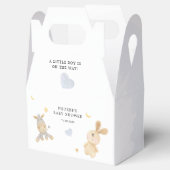 Kutstaartblauw Baby shower voor speelgoed Bedankdoosjes (Geopend)