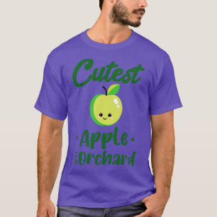 Kutste appel in het ontwerp van de boomgaard t-shirt