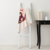 Kutste Baby muis met het hart van de Valentijns Sherpa Deken (In situ)