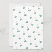 Kutste Baby shower per post Kaart (Achterkant)