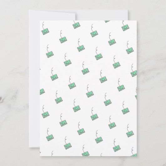 Kutste Baby shower per post Kaart (Achterkant)