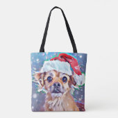 Kutste kersthondje ooit! tote bag (Achterkant)