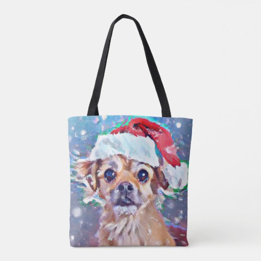 Kutste kersthondje ooit! tote bag (Achterkant)