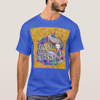Kutste kleine zeemeerminnende glitter I T-shirt