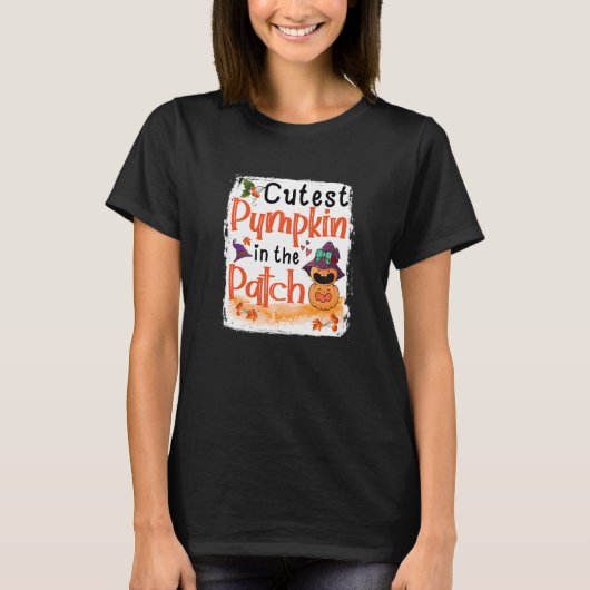 Kutste pompoen in de Herfst van de fluitje T-shirt (Voorkant)
