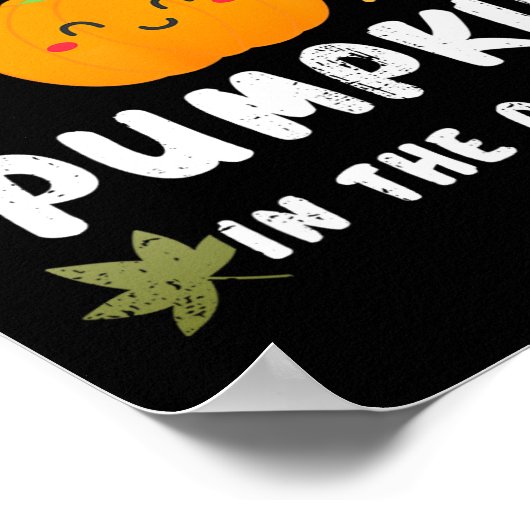 Kutste pompoen in de Herfst van de pleister Poster (Hoek)