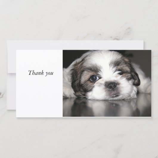 Kutste puppy ooit, Dank je. Bedankkaart (Voorkant)