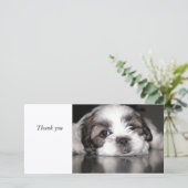 Kutste puppy ooit, Dank je. Bedankkaart (Staand voorkant)