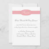 Kutstel in roze gestreepte heteluchtballon kaart (Achterkant)