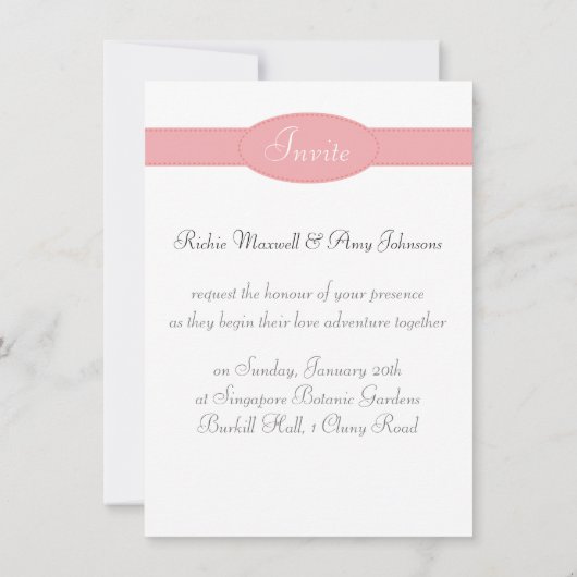 Kutstel in roze gestreepte heteluchtballon kaart (Achterkant)