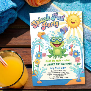 Kuttelekker Kikker Spatwaterpark Kinderverjaardag Kaart