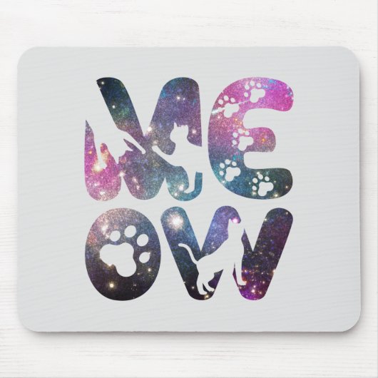 Kuttemaafjes met kat en kattenverf muismat (Voorkant)