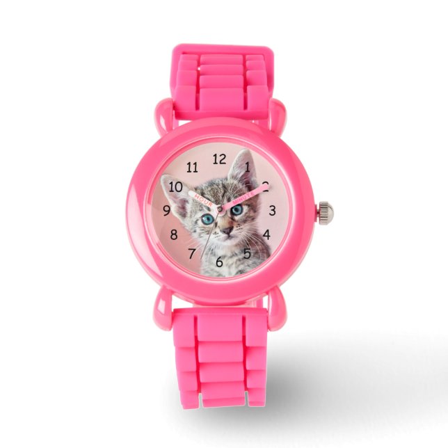 Kutten met blauwe ogen. horloge (Voorkant)