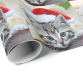 Kutten met kerstpet cadeaupapier (Rol Hoek)
