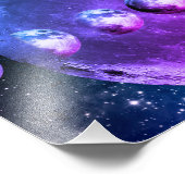 Kutten op de motorriemen in het universum v2 foto afdruk (Hoek)