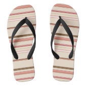 Kutterige strepen teenslippers (Voetbed)