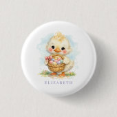 Kuttig Eendje Pasen Ei Feestje Ronde Button 3,2 Cm (Voorkant)