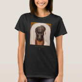 Kuttig gezicht portret van een oude hond als Cl T-shirt (Voorkant)