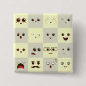 Kutvlak Vierkante Button 5,1 Cm (Voorkant)