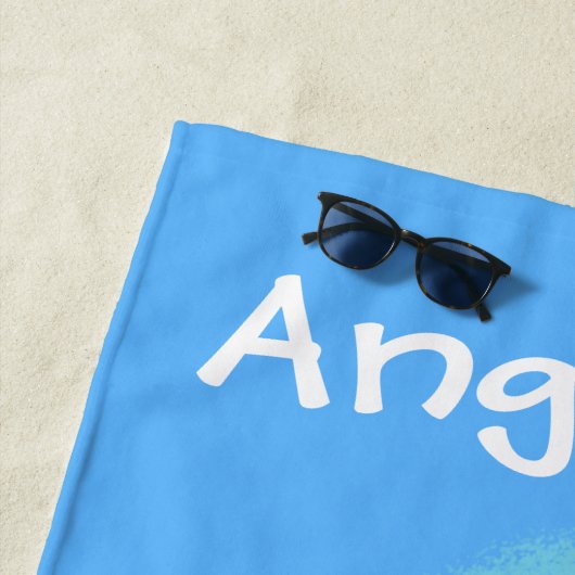 Kutvriendelijke walvissen met cartoon van zeilboot strandlaken (In situ)