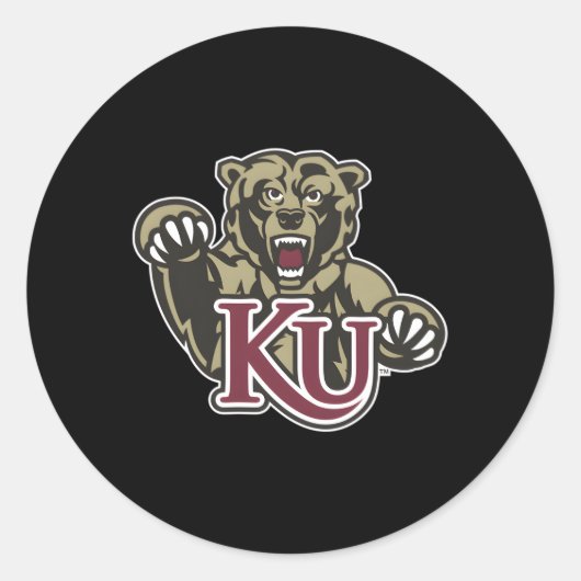 Kutztown Golden Beren Icon Ronde Sticker (Voorkant)