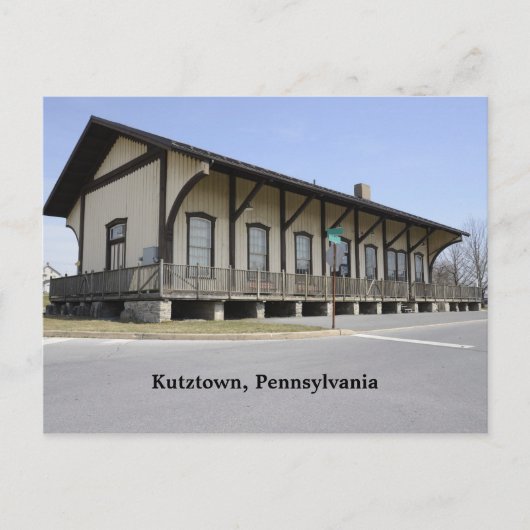 Kutztown treinstation briefkaart (Voorkant)
