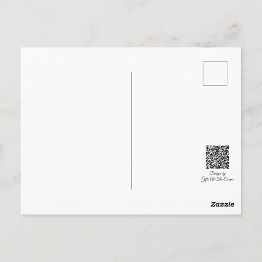 kutzwart en witte kat met Kittens Briefkaart (Achterkant)