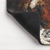 kutzwart en witte kat met Kittens Muismat (Hoek)