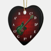 KuuMa Guitar Clock Keramisch Ornament (Links)