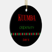 Kuumba - Kwanzaa Dag 6 | Versiering Keramisch Ornament (Rechts)