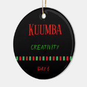 Kuumba - Kwanzaa Dag 6 | Versiering Keramisch Ornament (Links)