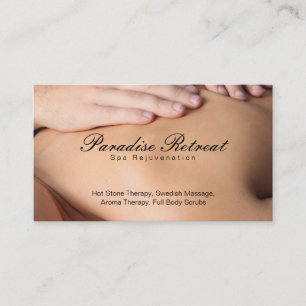 kuuroord Massage Visitekaartje