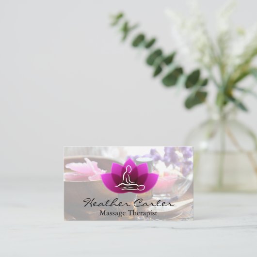 kuuroord | Massagecentrum Visitekaartje (Staand voorkant)