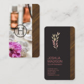 kuuroord | Monogram | Holistische geneeskunde Visitekaartje (Voorkant / Achterkant)