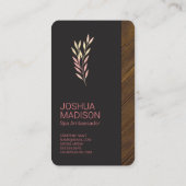 kuuroord | Monogram | Holistische geneeskunde Visitekaartje (Achterkant)