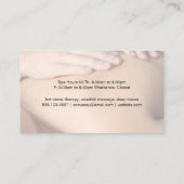 kuuroord | Rugmassage Visitekaartje (Achterkant)