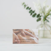 kuuroord | Sessie voor back-massage Visitekaartje (Staand voorkant)