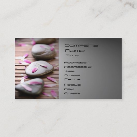 KUUROORD, wellness Visitekaartje (Voorkant)