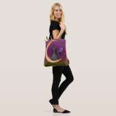 KUUT HALLOEEN ZWARTE VANGSTEN MET MOON BOOKS TOTE BAG (Op model)