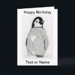 KUUT PENGUIN HEART BIRTHDAY CARD DAUGHTER ENZ. KAART<br><div class="desc">Unieke Birthday-kaart gemaakt uit mijn illustratie van een schattige pinguïn met een hart dat deze pinguïn echt bestaat!    Tekst kan vooraan worden gekozen en kan binnenin worden toegevoegd Bekijk mijn andere overeenkomende objecten.</div>