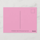 KUUT PEPPERMINT PINK POODLE EN SNOWGLOBE SNOWMAN BRIEFKAART (Achterkant)